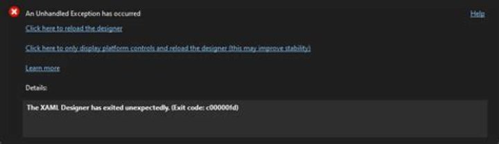WPF render thread failure exception