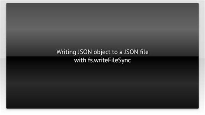 Writing JSON object to a JSON file with fs.writeFileSync