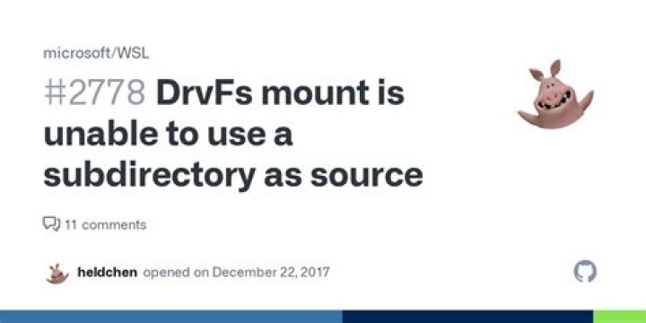 WSL drvfs mount issues — user mapping not recognised?